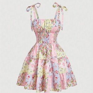 Floral Patchwork Sundress